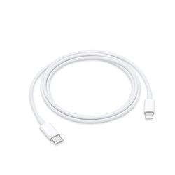 Cabo de Dados USB-C para Lightning 1m, Carregamento Rápido e Transferência de Dados, Branco