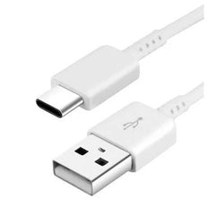 Cabo USB para Type-C 3A 1.2m – Carregamento Rápido, Branco