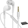 Fone de Ouvido com Fio 3.5mm com Microfone , In-Ear 1.2m Branco