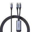 Joyroom Speedy Series S-A21 2-in-1 USB-C - USB-C / USB-C cable 100W 1.5m - black