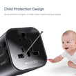 Universal Adapter EU, UK, US, AUS - Yesido (MC09) - Black