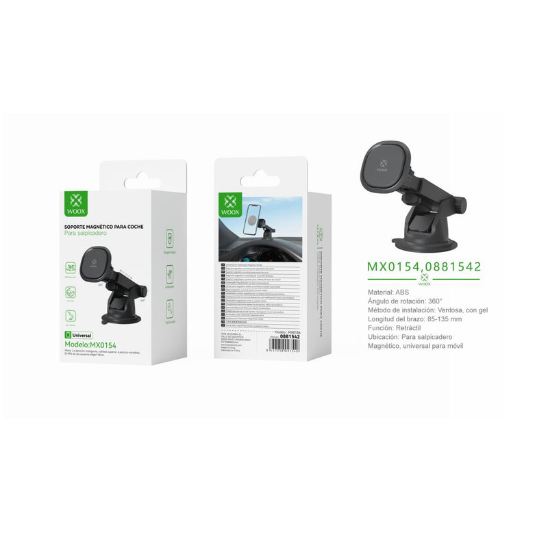 Soporte para telefono de coche con soporte magnetico 4N40 3200gs (negro) - MX0154