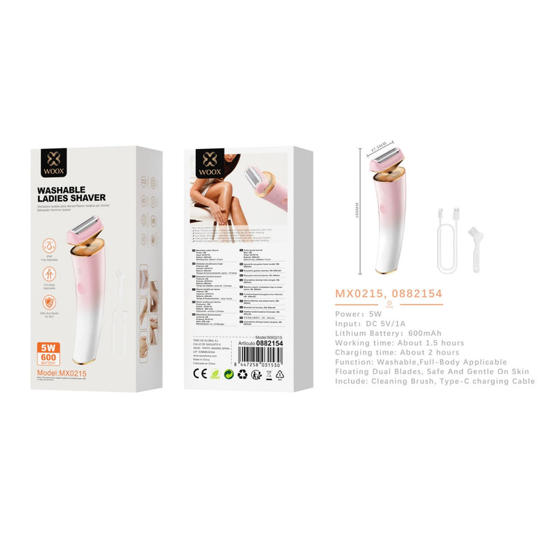 Afeitadora electrica 600 mAh con carga tipo C - MX0215