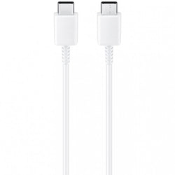 Cabo USB-C para USB-C 3A 1m, Carregamento Rápido e Transferência de Dados, Branco