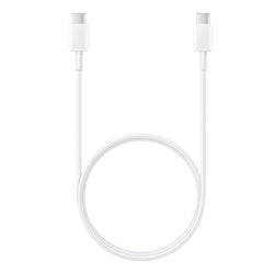 Cabo USB-C para USB-C 3A 1m, Carregamento Rápido e Transferência de Dados, Branco