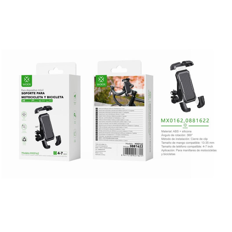 Soporte para telefono de bicicleta para bicicletas de 4-7